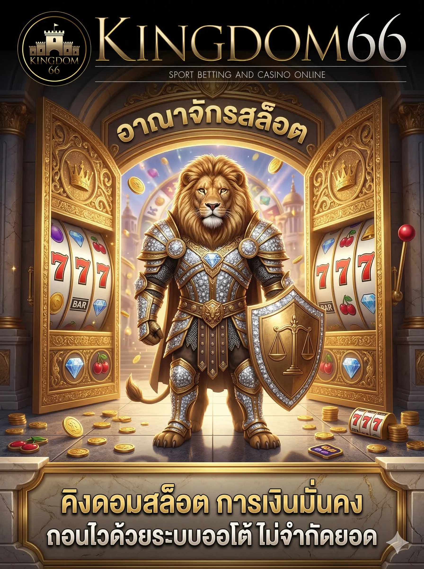 คิงดอมสล็อต เว็บตรงมั่นคง ปลอดภัย ถอนเงินรวดเร็วทันใจ 100%