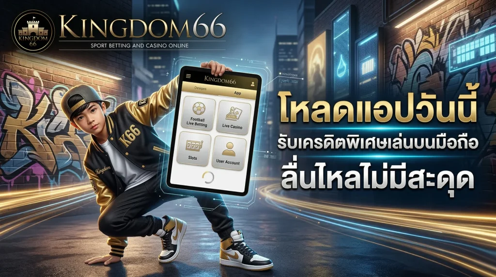 วิธีดาวน์โหลดและติดตั้ง Kingdom66 App เล่นง่ายบนมือถือทุกระบบ ลื่นไหลไม่มีสะดุด พร้อมรับโปรโมชั่นเครดิตพิเศษ