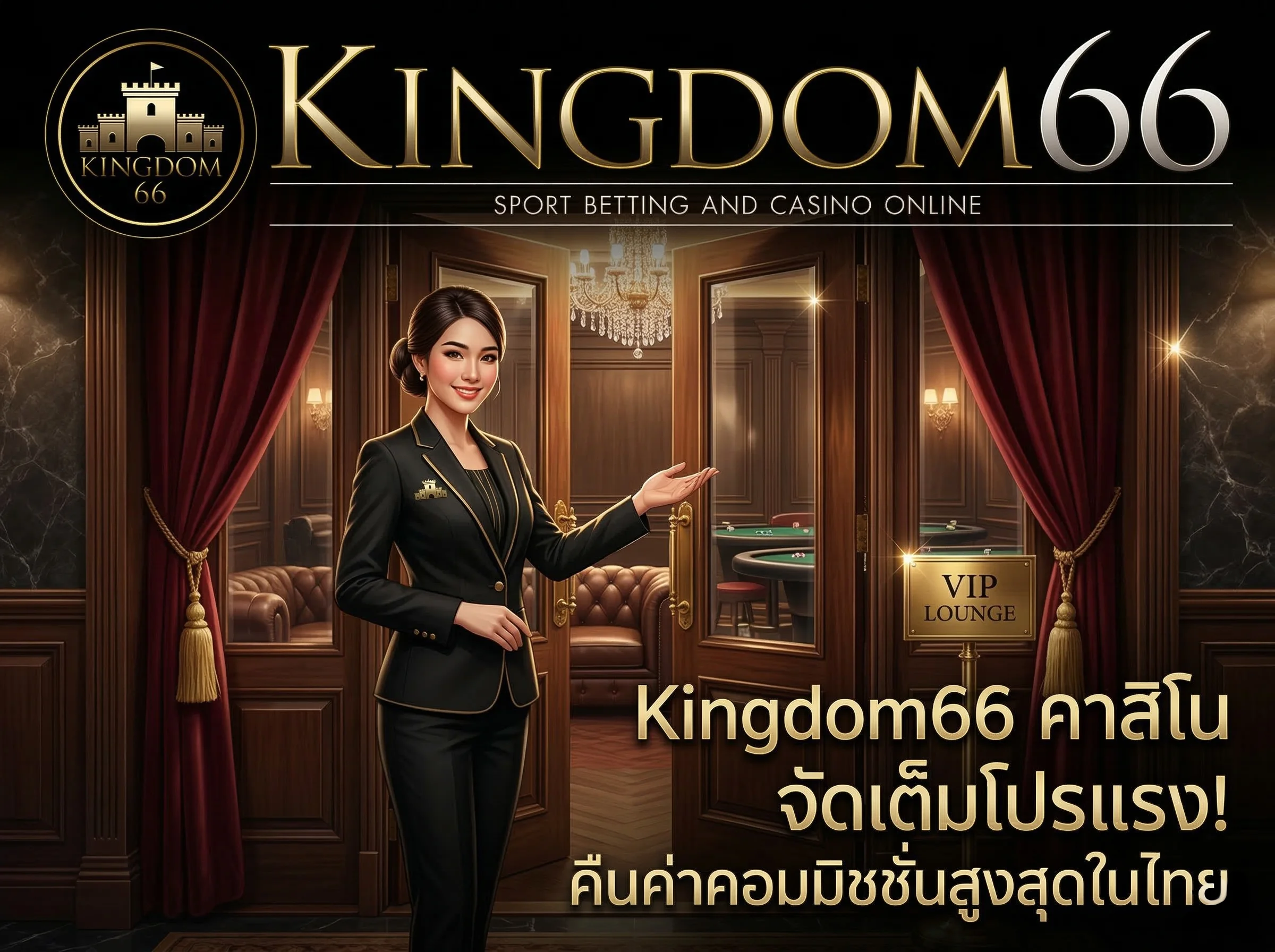 โปรโมชั่น Kingdom66 คาสิโน รับค่าคอมมิชชั่นคืนสูงสุดทุกวัน