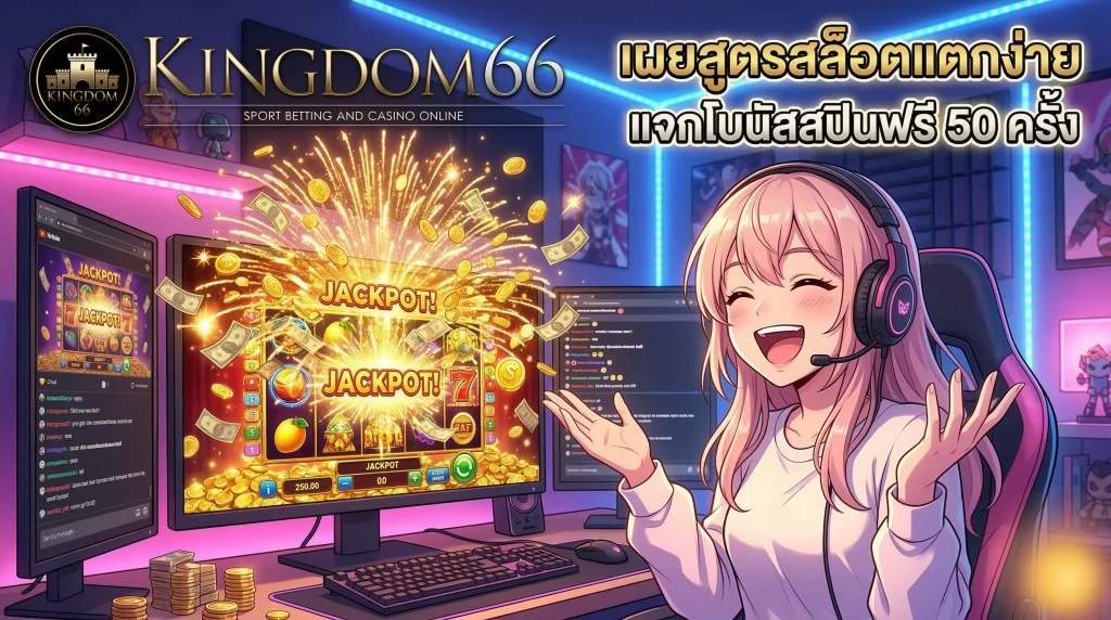 เกมสล็อตแตกง่ายใน Kingdom66 และเทคนิคปั่นยังไงให้ได้กำไรหลักหมื่น พร้อมโบนัสสปินฟรี