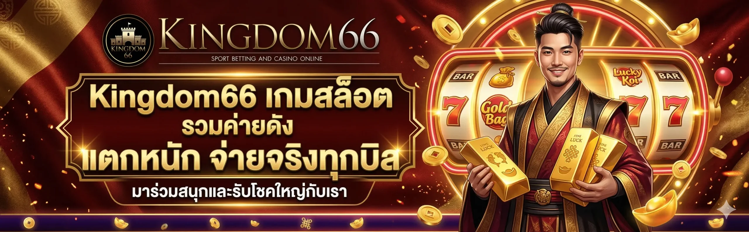 เล่น Kingdom66 เกมสล็อต รวมค่ายเกมดังระดับโลก สล็อตแตกง่ายที่สุด