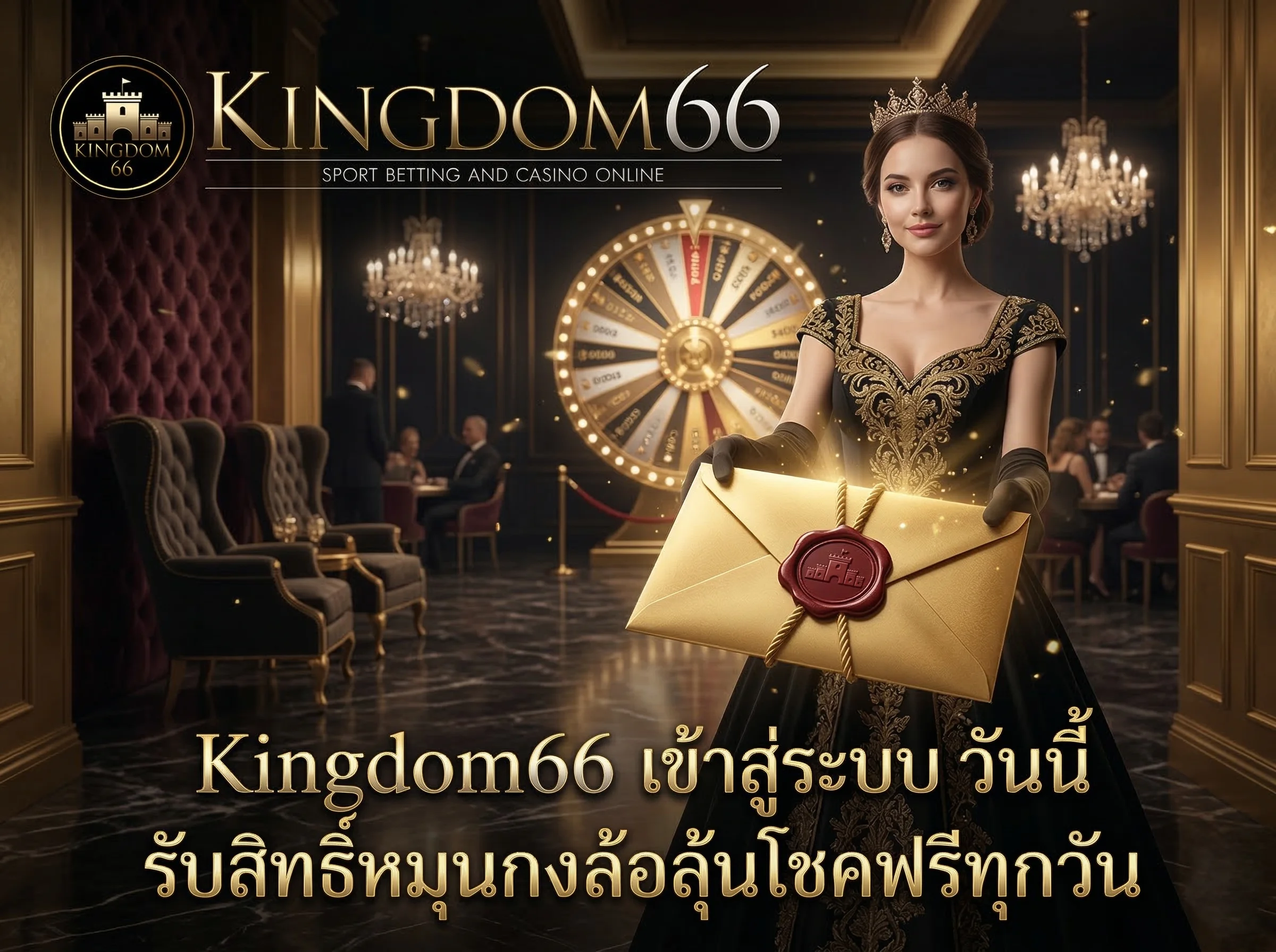 สิทธิพิเศษสำหรับสมาชิก Kingdom66 เข้าสู่ระบบ เพื่อรับโบนัสและกิจกรรมพิเศษ