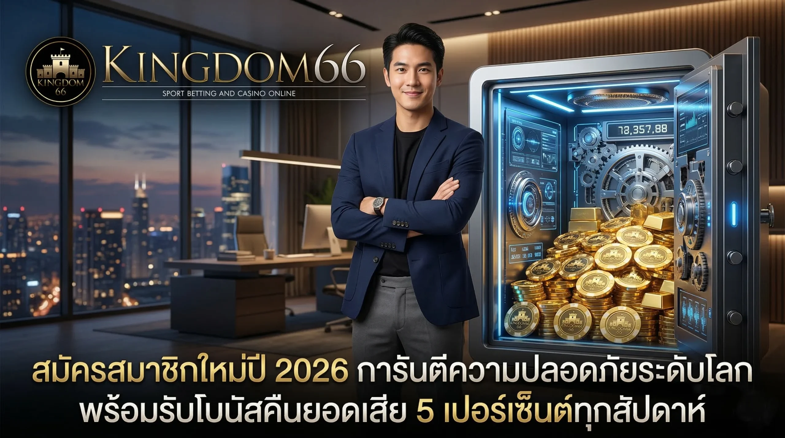 รีวิว Kingdom66 ทางเข้าเล่นคาสิโนออนไลน์ที่มั่นคงและปลอดภัยที่สุดในปี 2026