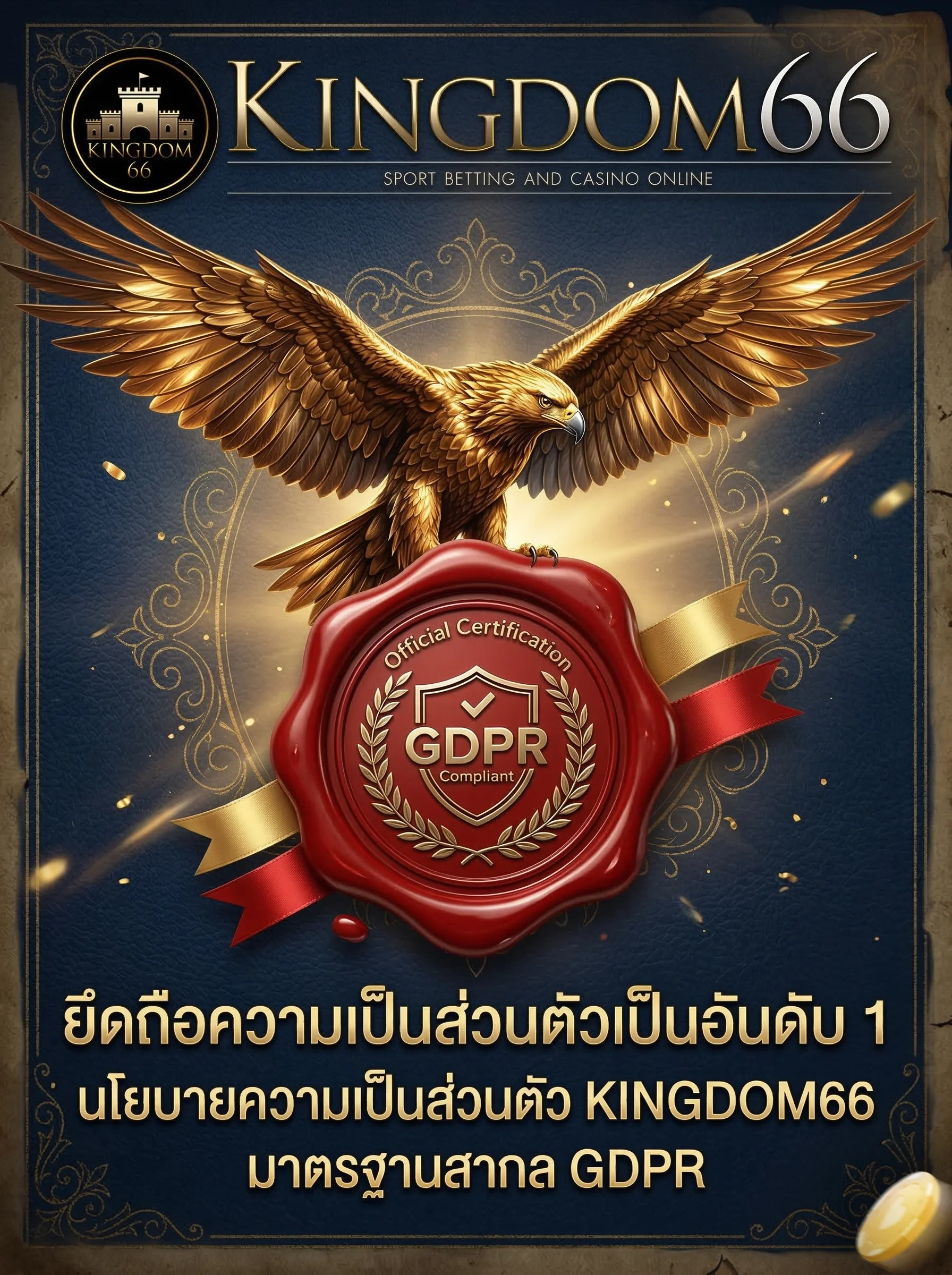 ตรวจสอบ นโยบายความเป็นส่วนตัว KINGDOM66 มาตรฐานการดูแลสมาชิกที่เป็นสากล