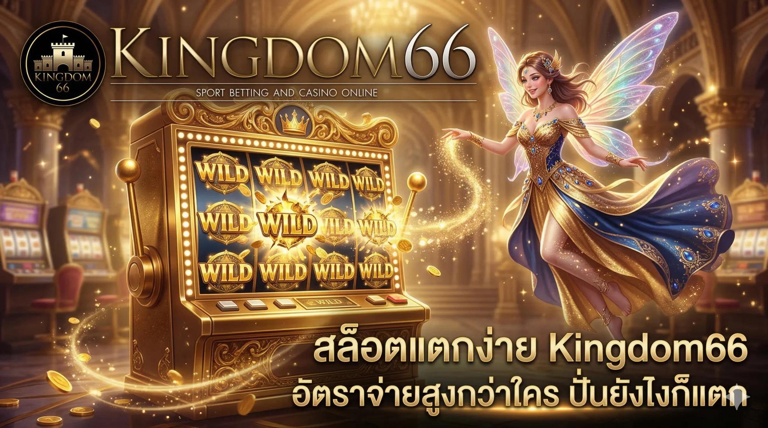 สล็อตแตกง่าย Kingdom66 แหล่งรวมเกมสล็อตแตกบ่อย โบนัสออกง่ายทุกวัน