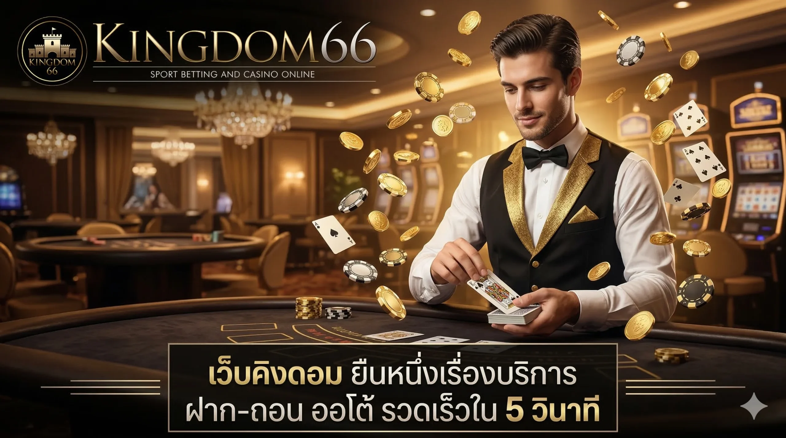 เว็บคิงดอม บริการคาสิโนออนไลน์ ฝากถอนระบบออโต้ที่เร็วที่สุด
