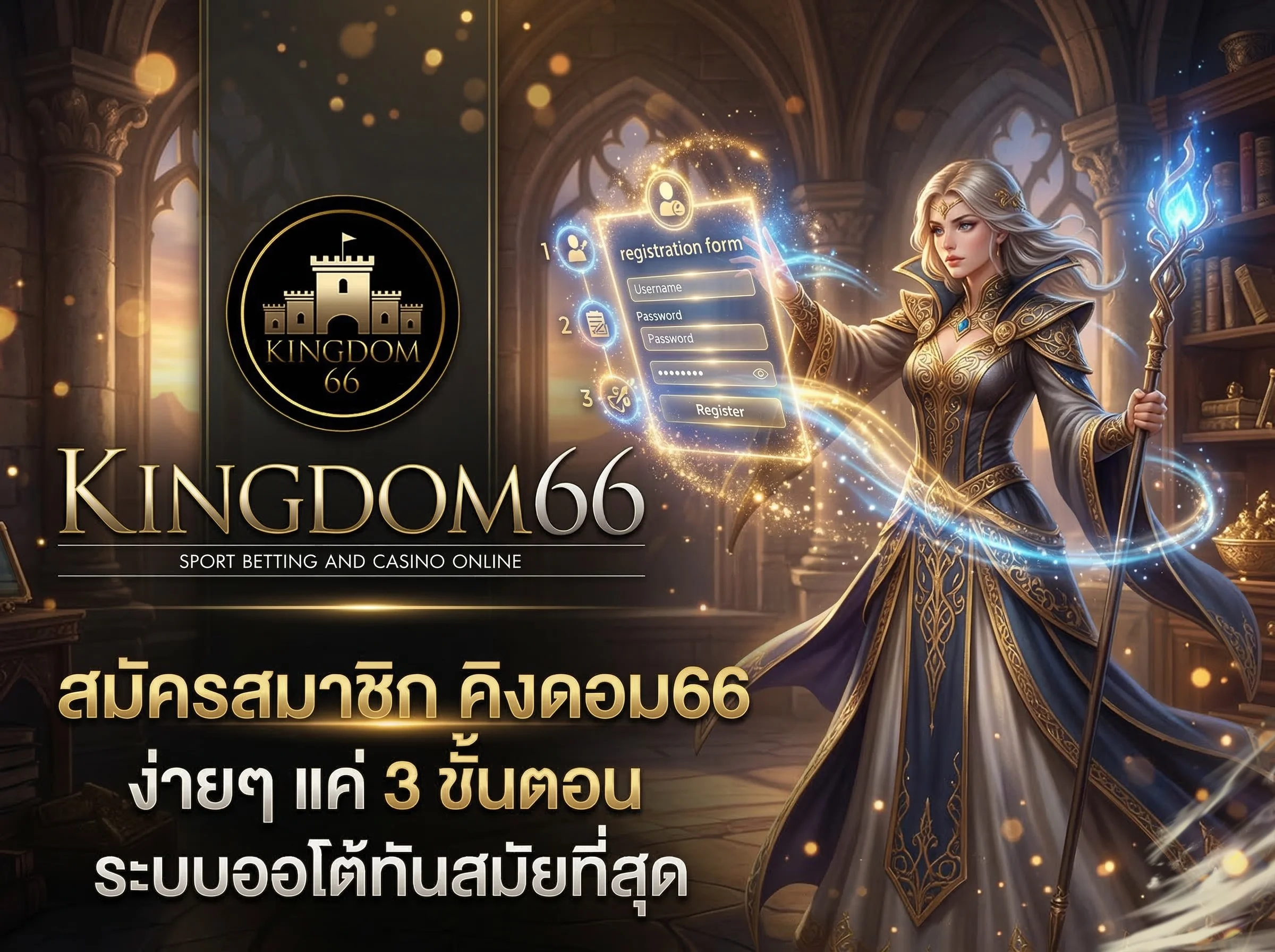 ขั้นตอนการ สมัครสมาชิก คิงดอม66 ด้วยระบบอัตโนมัติ สะดวก รวดเร็ว และปลอดภัย