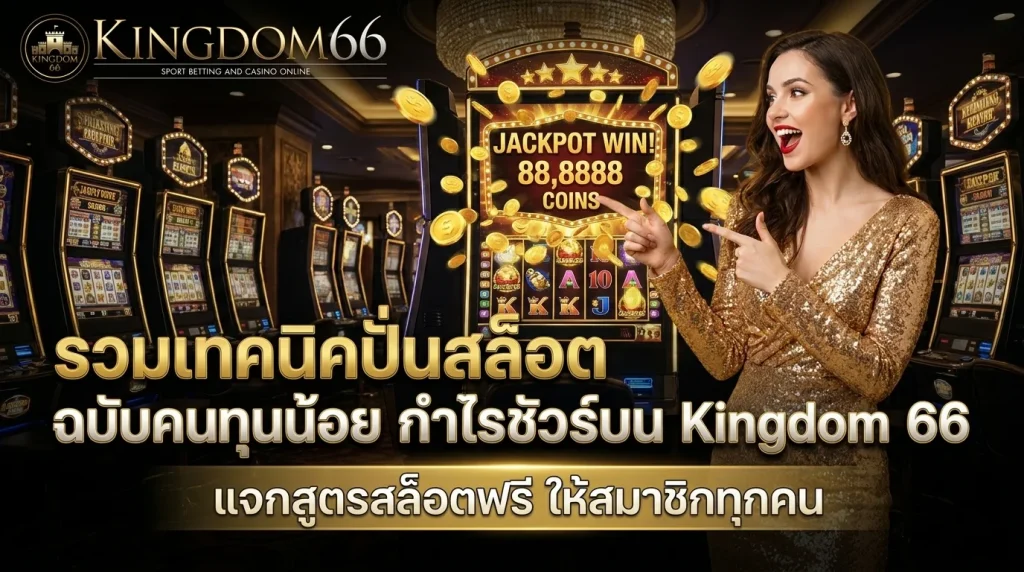 เทคนิคปั่นสล็อตทุนน้อยให้ได้กำไรบน Kingdom 66